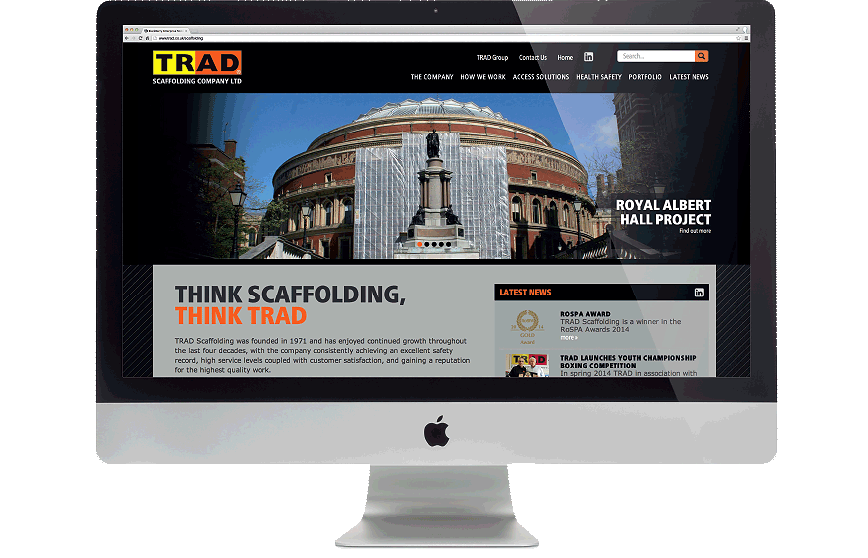 TRAD - Scaffolding Website